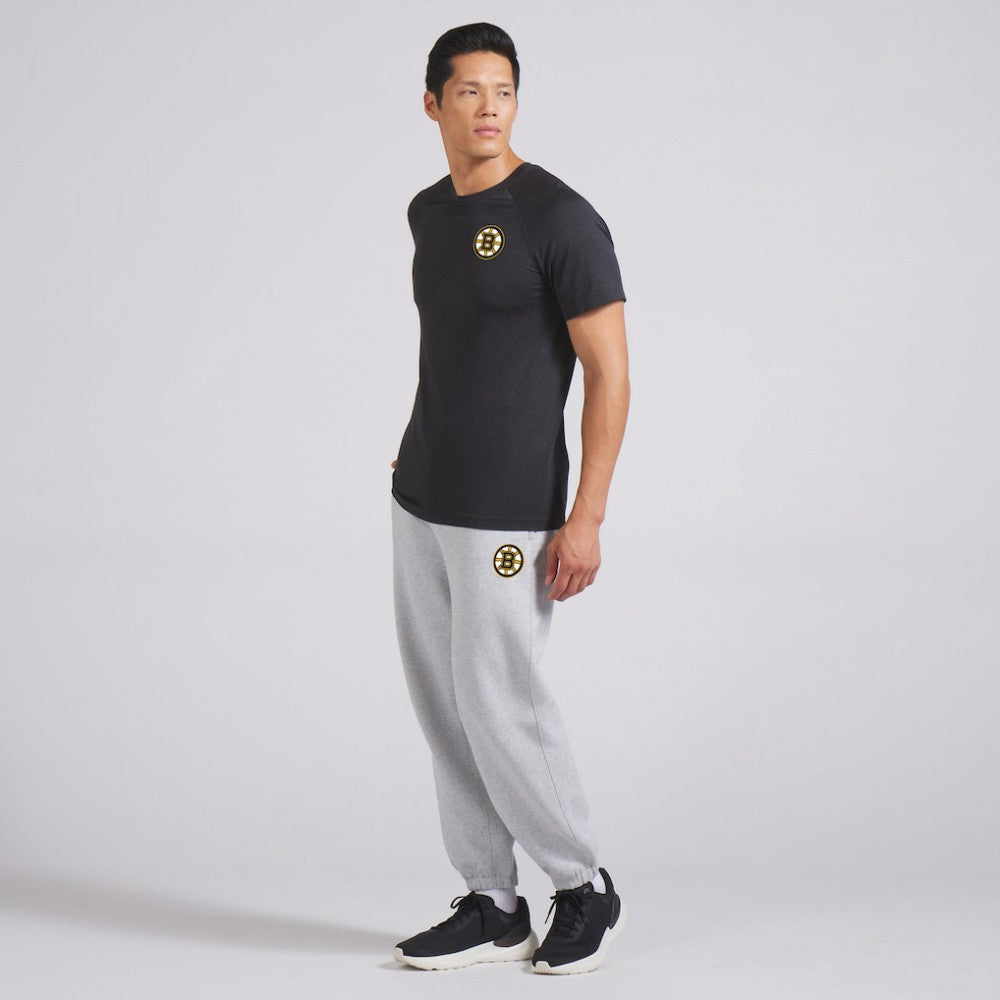Boston Bruins lululemon Metal Vent Tech Short-Sleeve Shirt - Graphite Grey - NHL