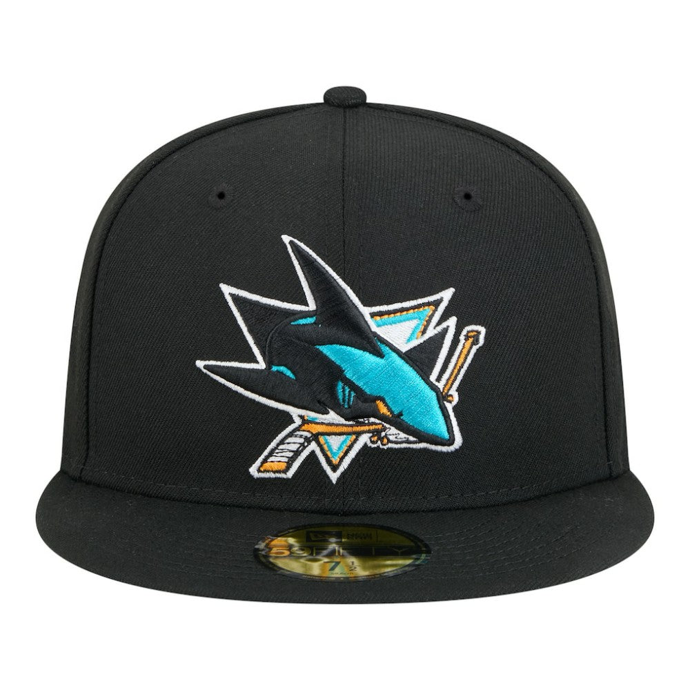 San Jose Sharks New Era Core 59FIFTY Fitted Hat - Black - NHL