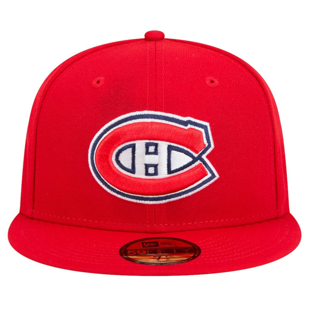 Montreal Canadiens New Era Core 59FIFTY Fitted Hat - Red - NHL