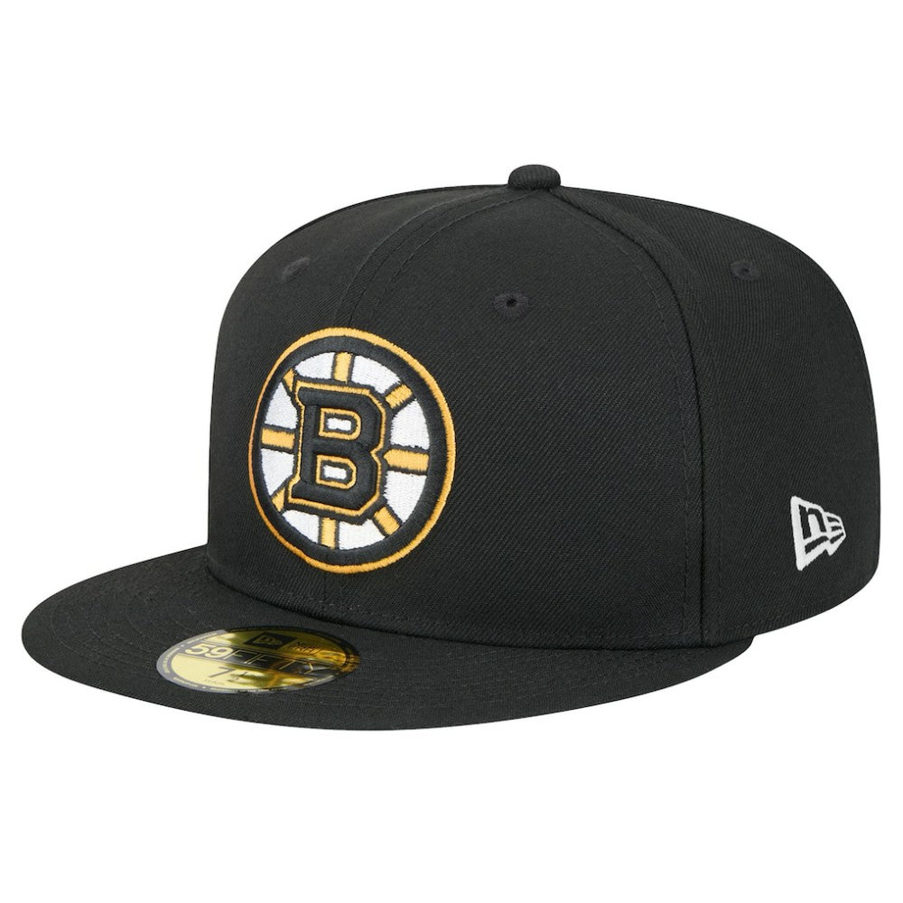 Boston Bruins New Era Core 59FIFTY Fitted Hat - Black - NHL