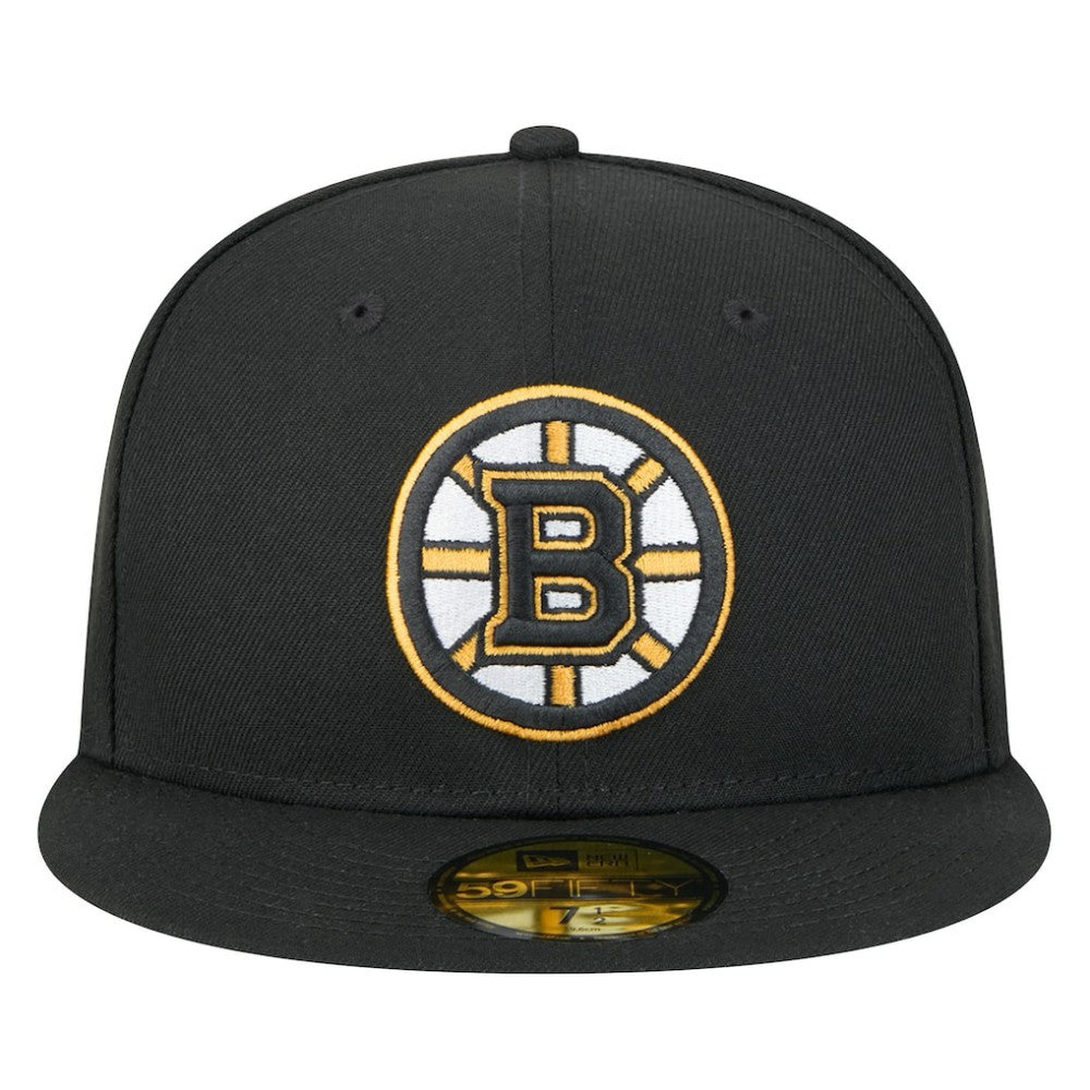 Boston Bruins New Era Core 59FIFTY Fitted Hat - Black - NHL
