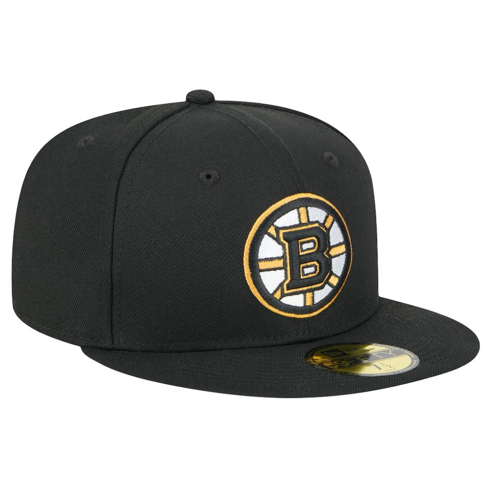 Boston Bruins New Era Core 59FIFTY Fitted Hat - Black - NHL