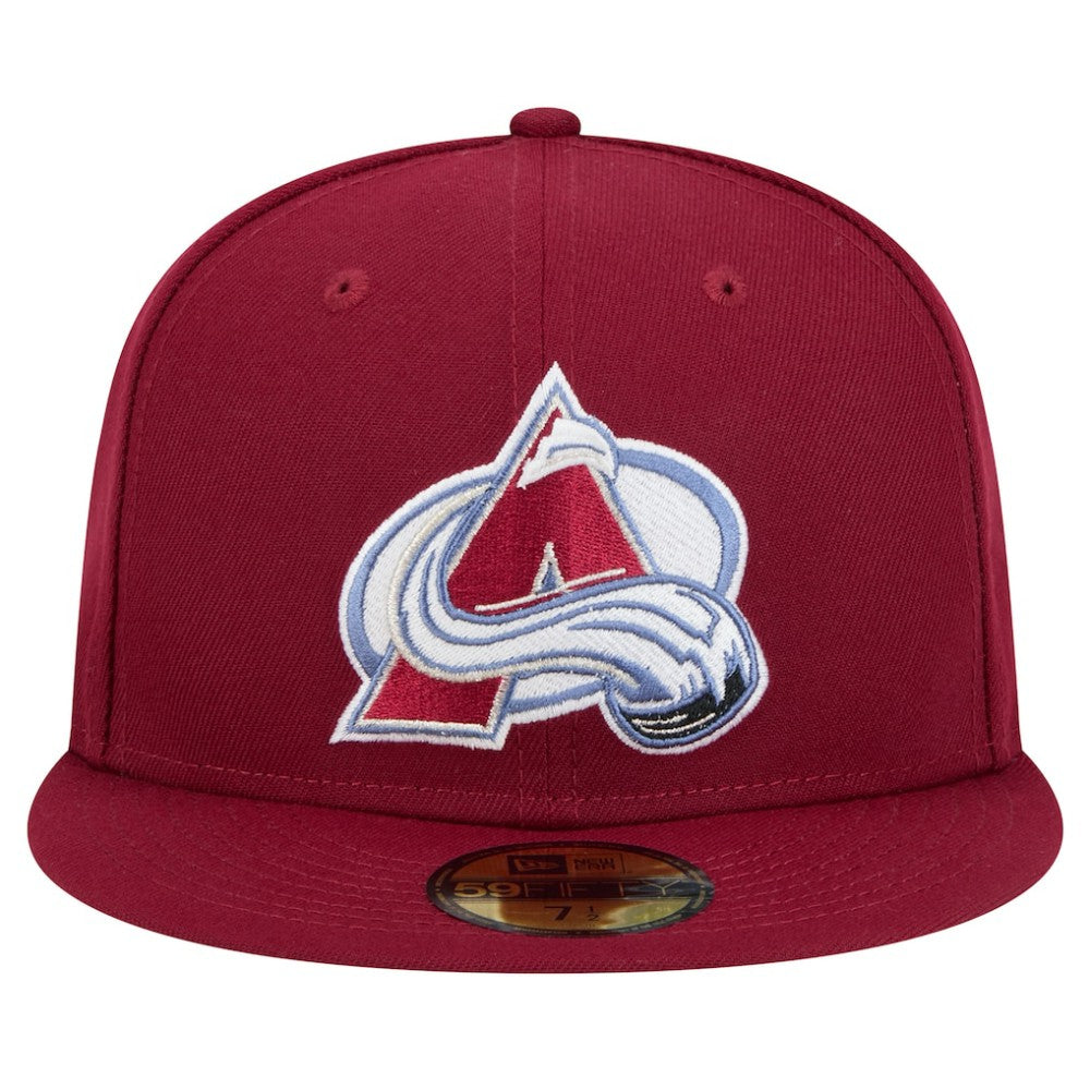 Colorado Avalanche New Era Core 59FIFTY Fitted Hat - Burgundy - NHL