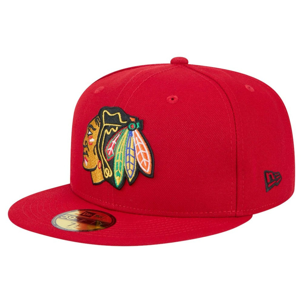 Chicago Blackhawks New Era Core 59FIFTY Fitted Hat - Red - NHL