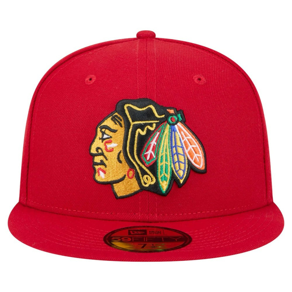 Chicago Blackhawks New Era Core 59FIFTY Fitted Hat - Red - NHL
