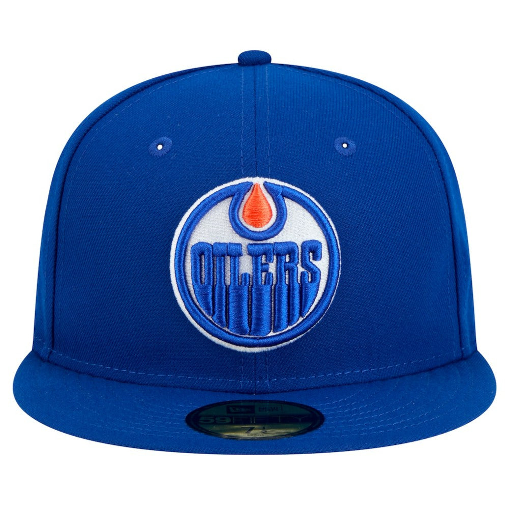 Edmonton Oilers New Era Core 59FIFTY Fitted Hat - Royal - NHL