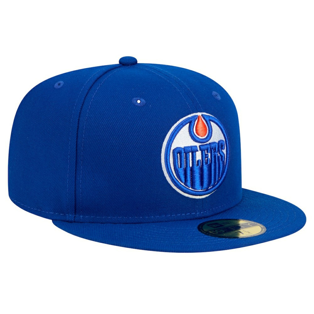 Edmonton Oilers New Era Core 59FIFTY Fitted Hat - Royal - NHL