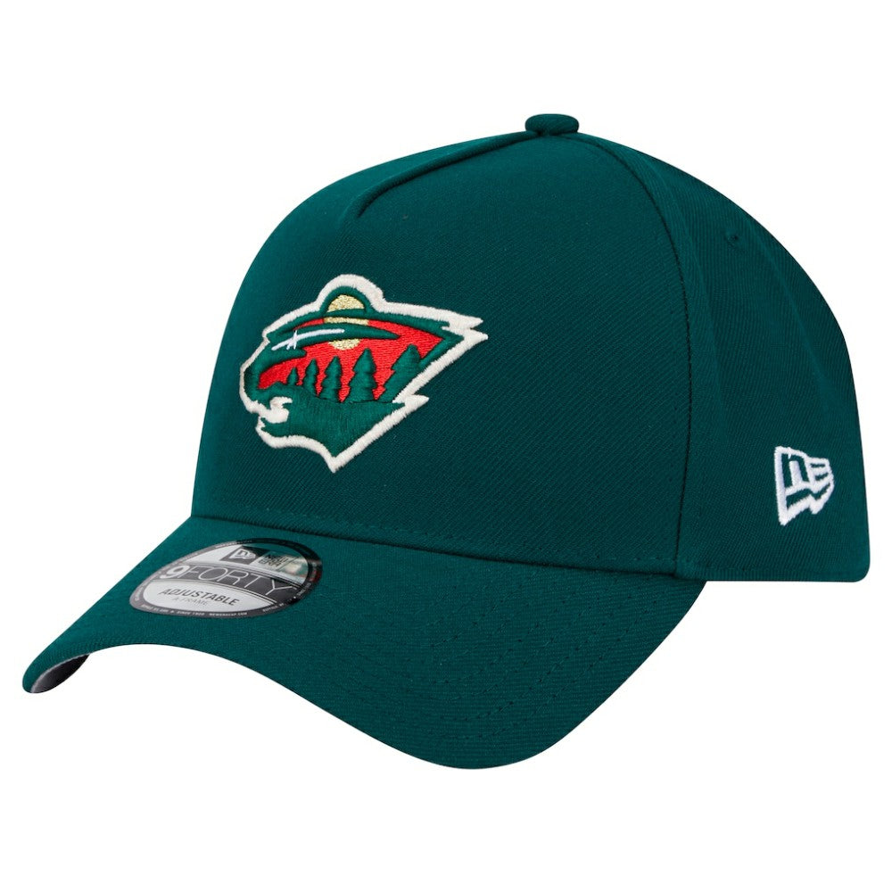Minnesota Wild New Era Core A-Frame 9FORTY Adjustable Hat - Green - NHL