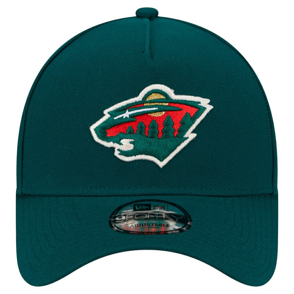 Minnesota Wild New Era Core A-Frame 9FORTY Adjustable Hat - Green - NHL