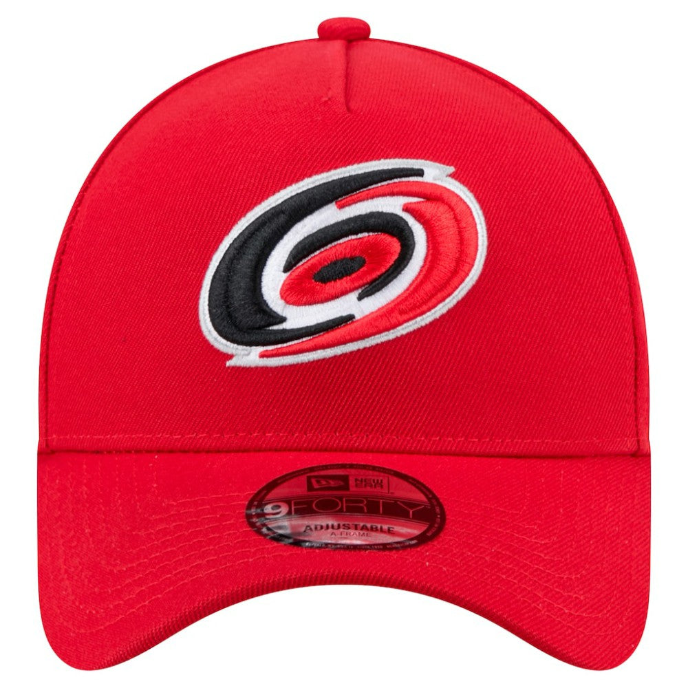 Carolina Hurricanes New Era Core A-Frame 9FORTY Adjustable Hat - Red - NHL