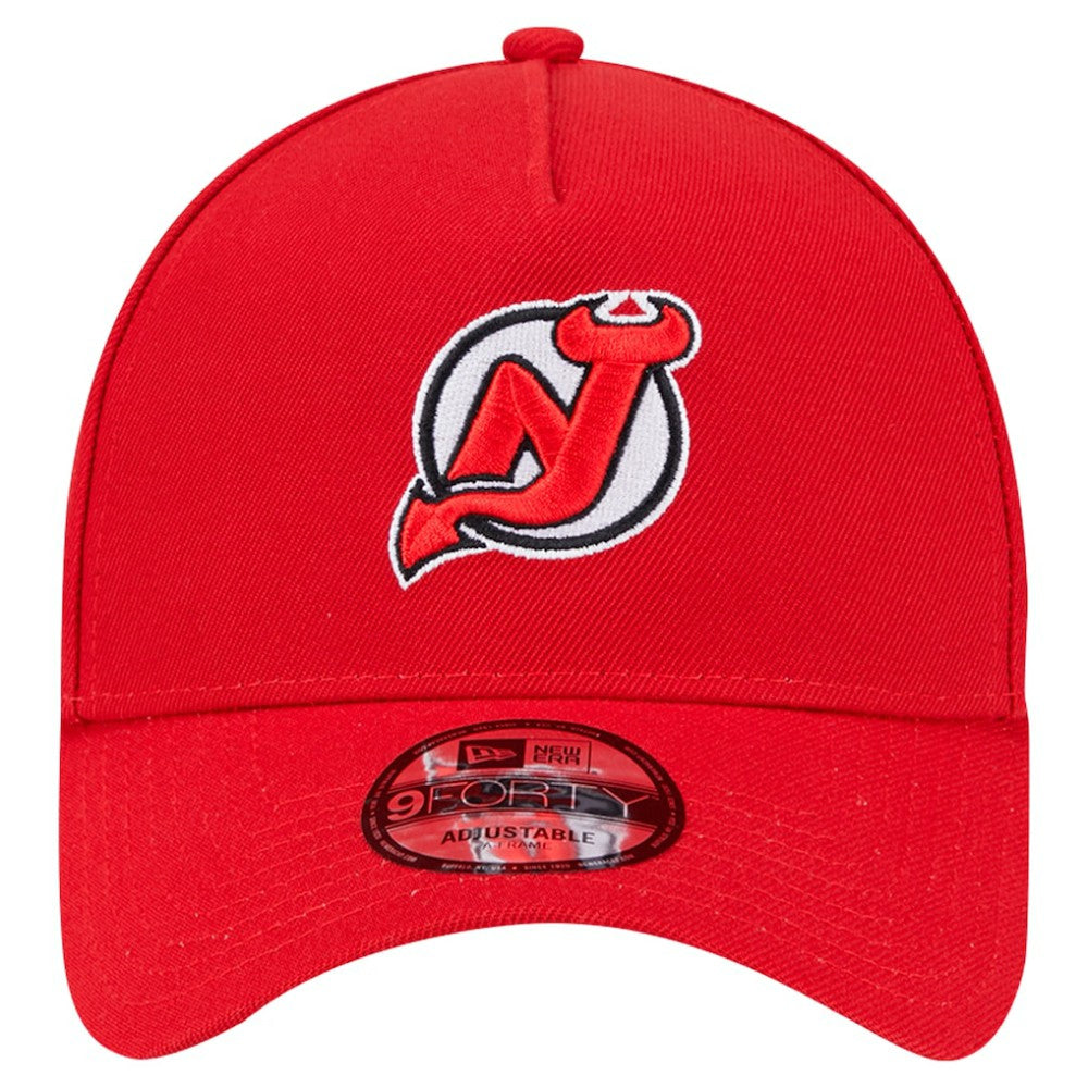 New Jersey Devils New Era Core A-Frame 9FORTY Adjustable Hat - Red - NHL