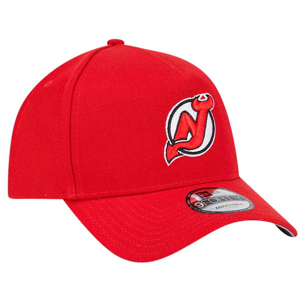 New Jersey Devils New Era Core A-Frame 9FORTY Adjustable Hat - Red - NHL