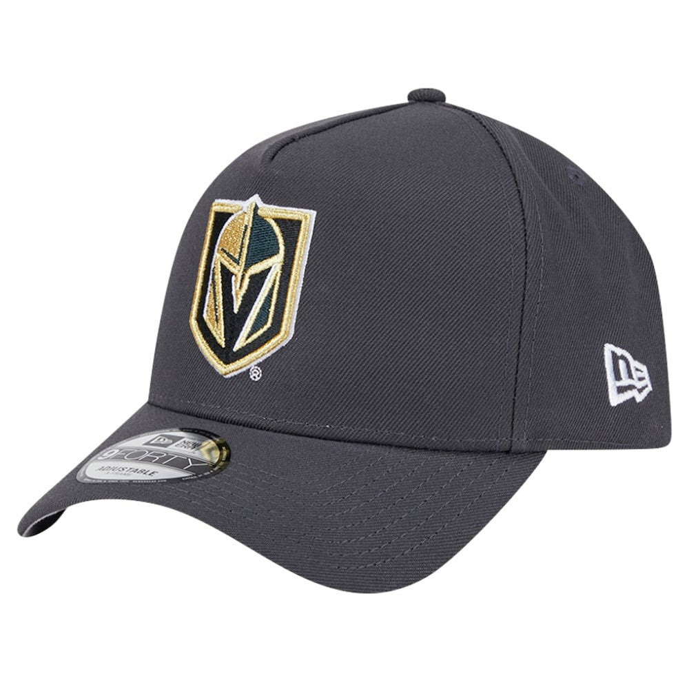 Vegas Golden Knights New Era Core A-Frame 9FORTY Adjustable Hat - Gray - NHL