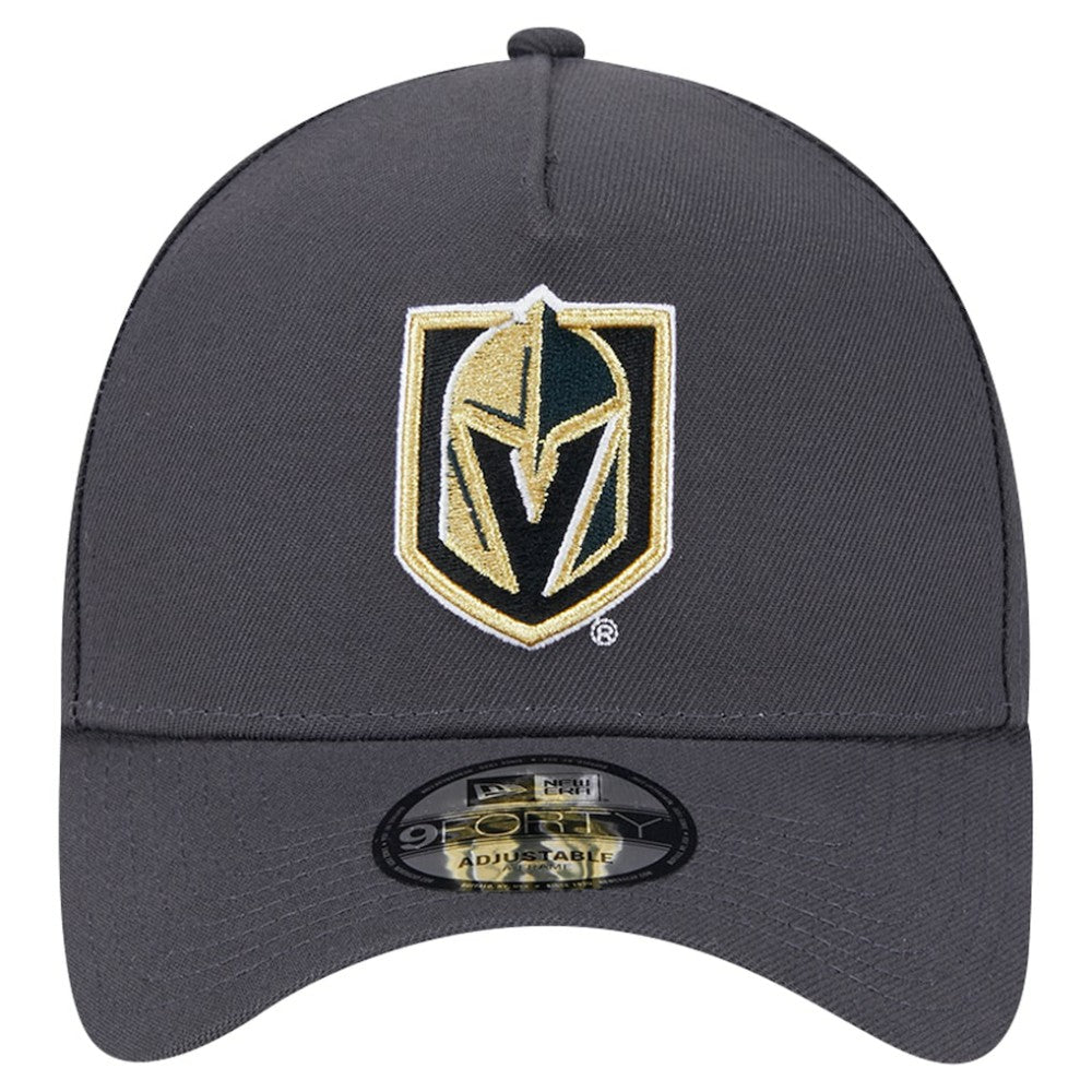 Vegas Golden Knights New Era Core A-Frame 9FORTY Adjustable Hat - Gray - NHL