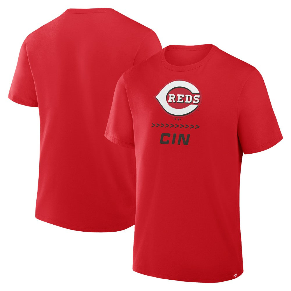 Cincinnati Reds Fanatics Clubhouse Legacy Side Swipe T-Shirt - MLB