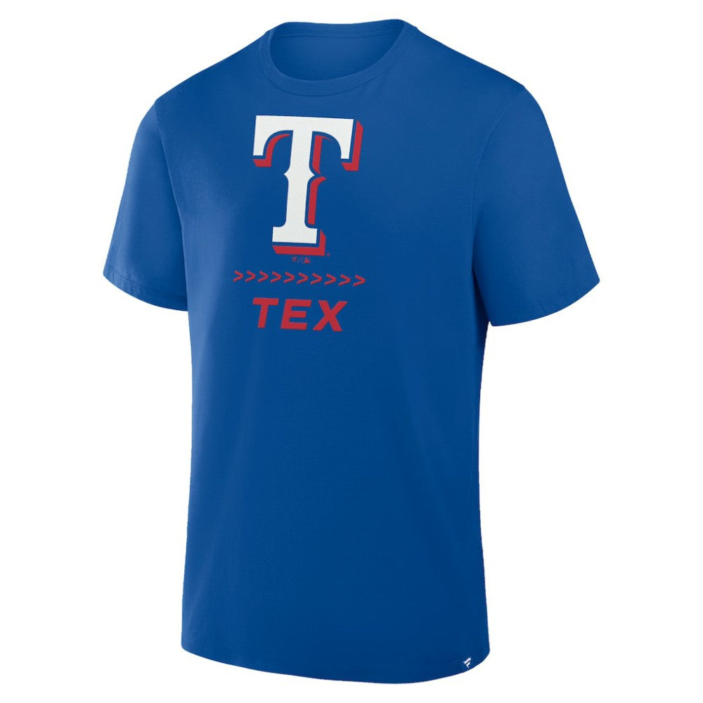 Texas Rangers Fanatics Clubhouse Legacy Side Swipe T-Shirt - MLB