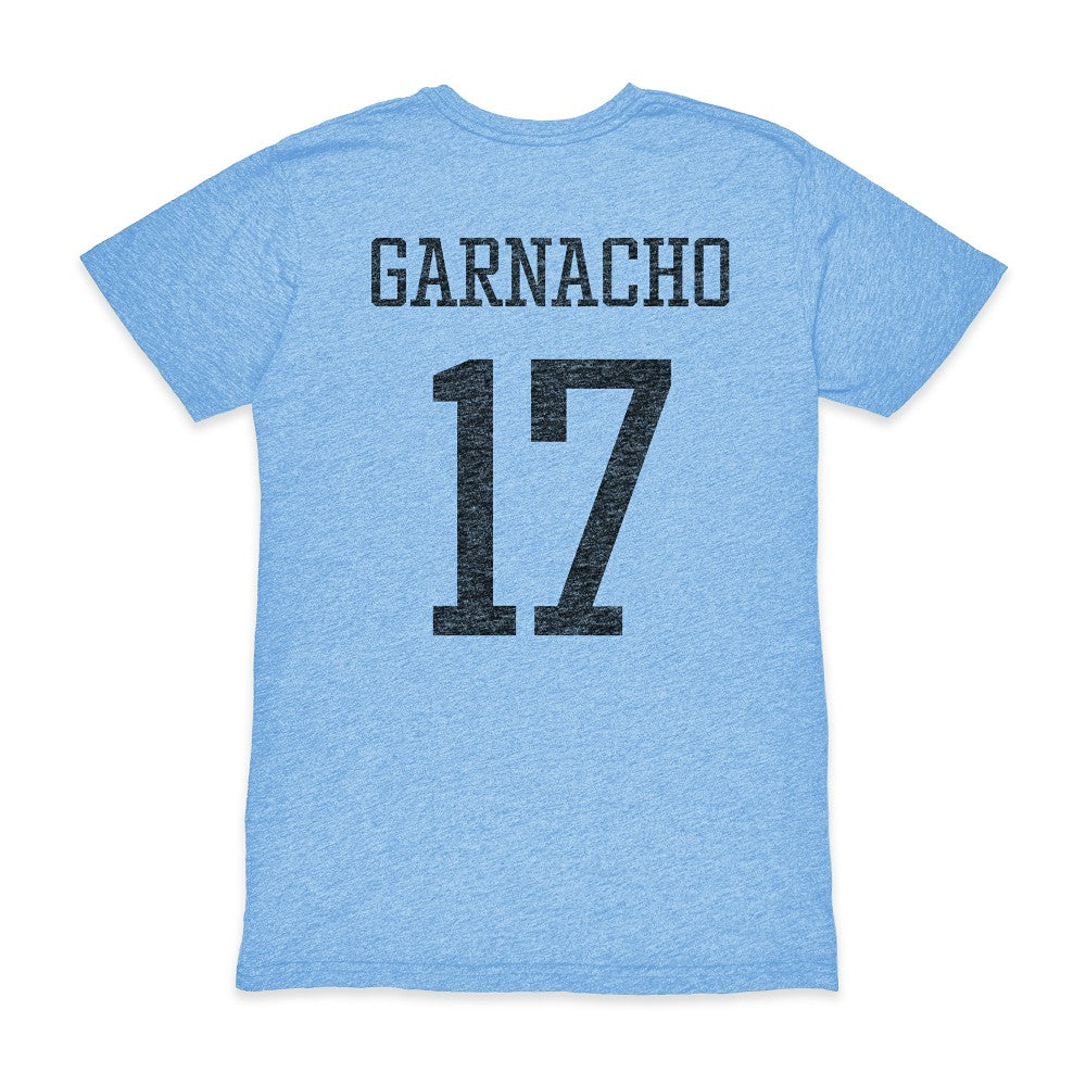 Alejandro Garnacho Argentina National Team 1863FC Player Vintage Tri-Blend T-Shirt Light Blue - FIFA World CUP