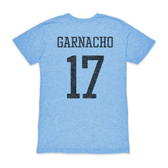 Alejandro Garnacho Argentina National Team 1863FC Player Vintage Tri-Blend T-Shirt Light Blue - FIFA World CUP