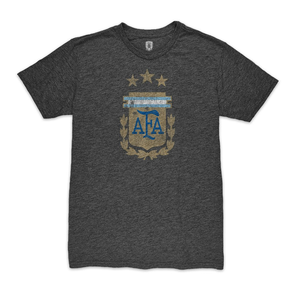 Alejandro Garnacho Argentina National Team 1863FC Player Vintage Tri-Blend T-Shirt Black - FIFA World CUP