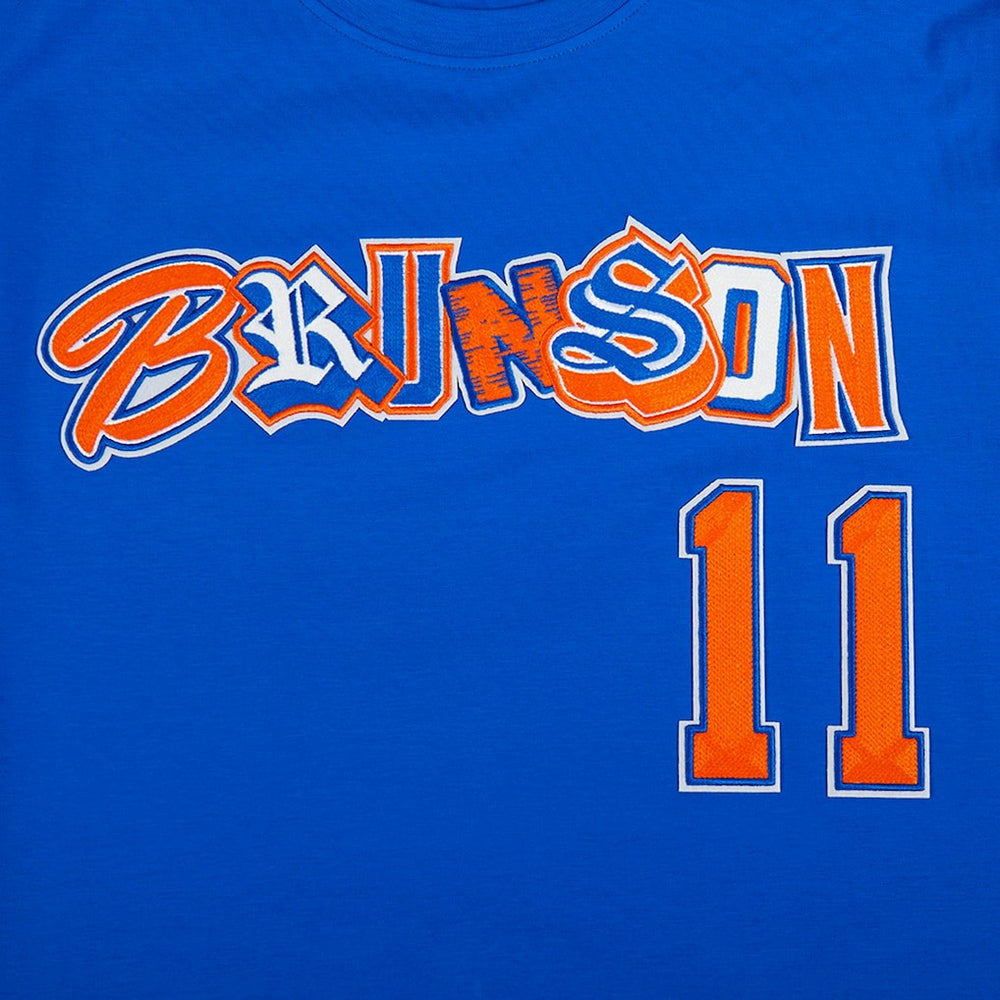 Jalen Brunson New York Knicks Pro Standard City Ransom T-Shirt Blue - NBA