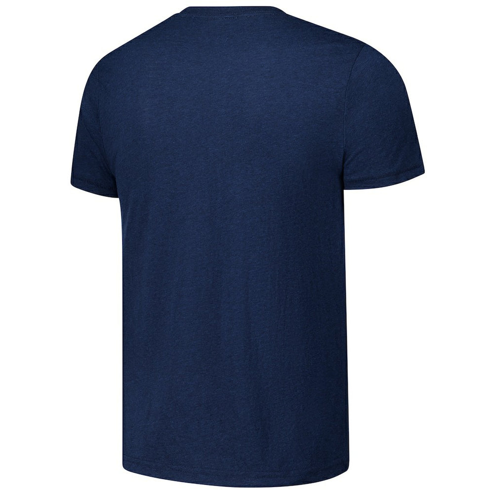 Chicago Bears Homage Unisex Ruffle Some Feathers Tri-Blend T-Shirt Navy | NFL
