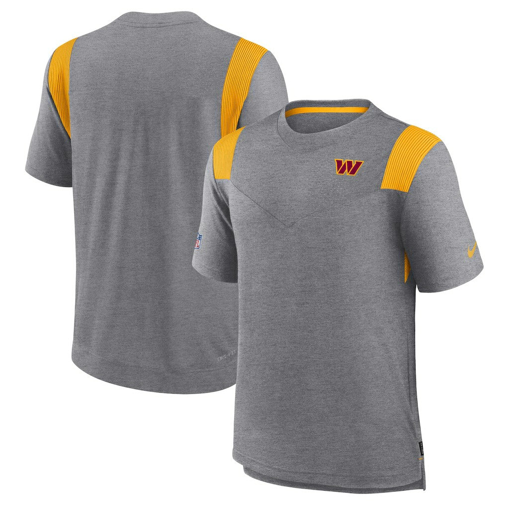 Washington Commanders Sideline Tonal Logo Performance Player T-Shirt Charcoal | Nike for Sale