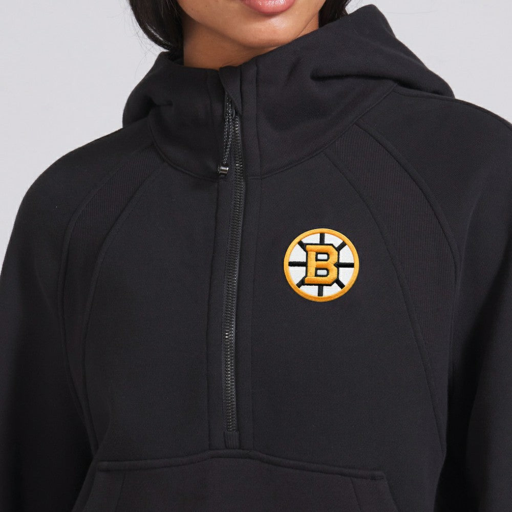 Boston Bruins lululemon Women's Scuba Oversized Half-Zip Hoodie - Black - NHL