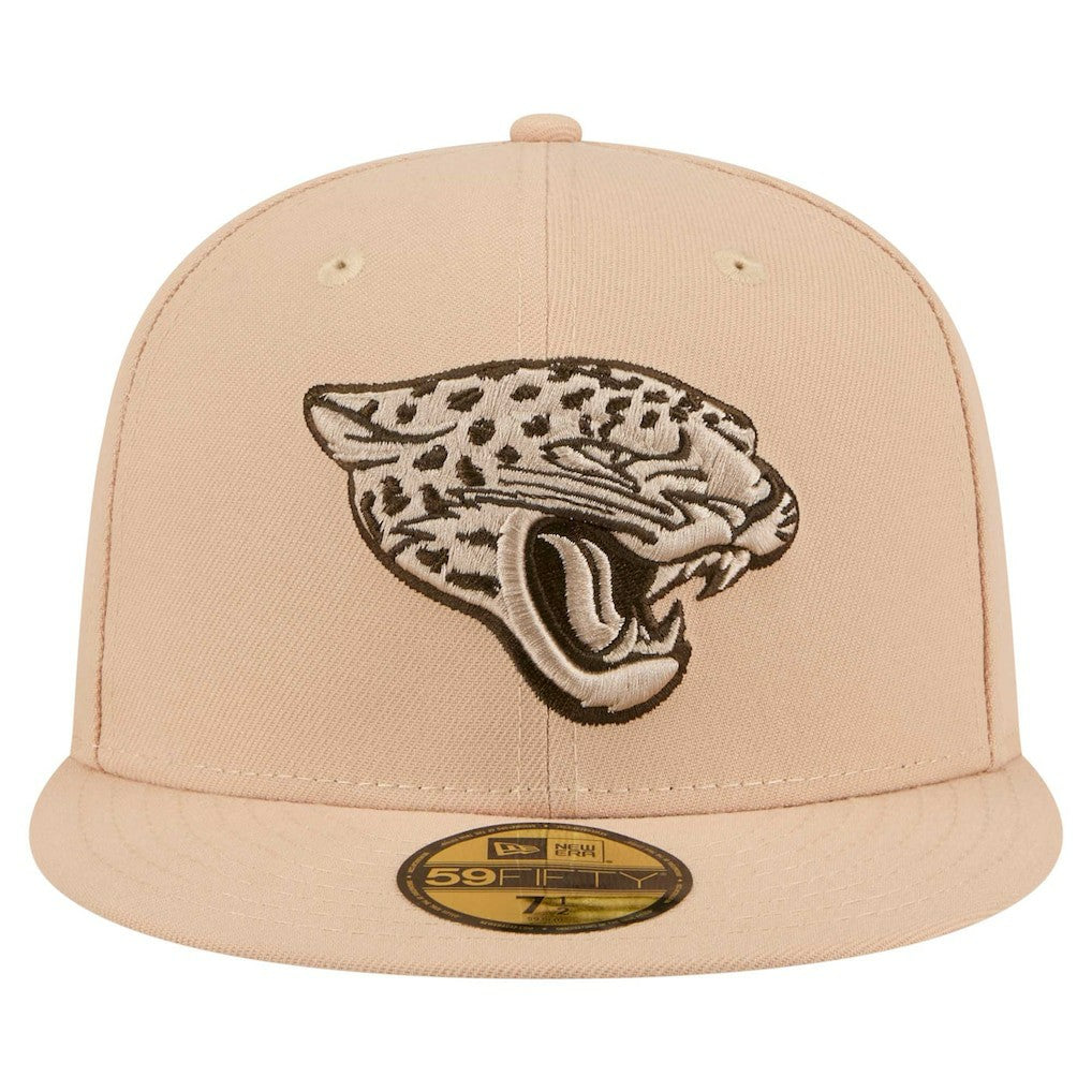 Jacksonville Jaguars New Era Candied Pecan 59FIFTY Fitted Hat Tan | NFL