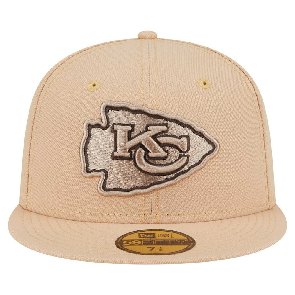 Kansas City Chiefs New Era Candied Pecan 59FIFTY Fitted Hat Tan | NFL