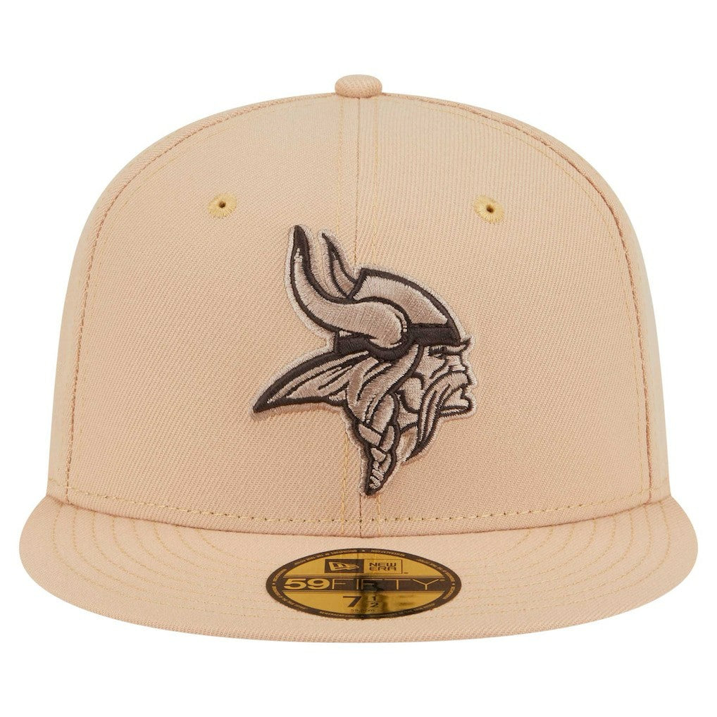 Minnesota Vikings New Era Candied Pecan 59FIFTY Fitted Hat Tan | NFL