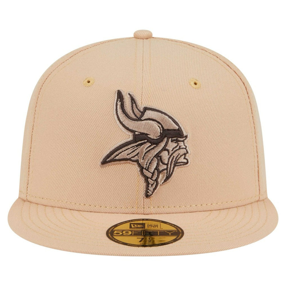 Minnesota Vikings New Era Candied Pecan 59FIFTY Fitted Hat Tan | NFL