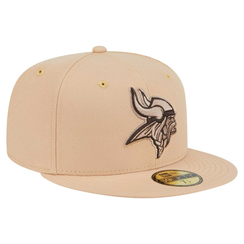 Minnesota Vikings New Era Candied Pecan 59FIFTY Fitted Hat Tan | NFL
