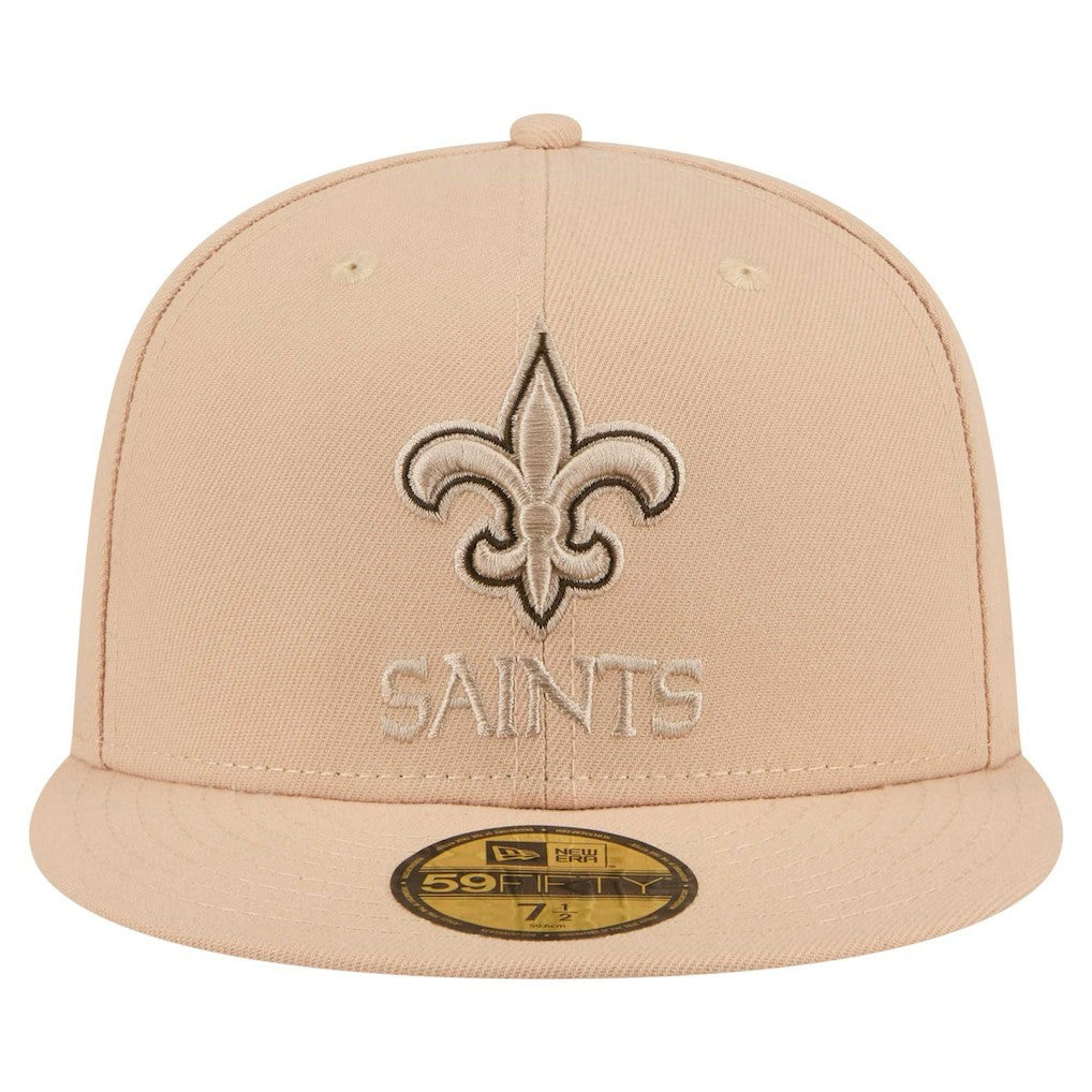 New Orleans Saints New Era Candied Pecan 59FIFTY Fitted Hat Tan | NFL