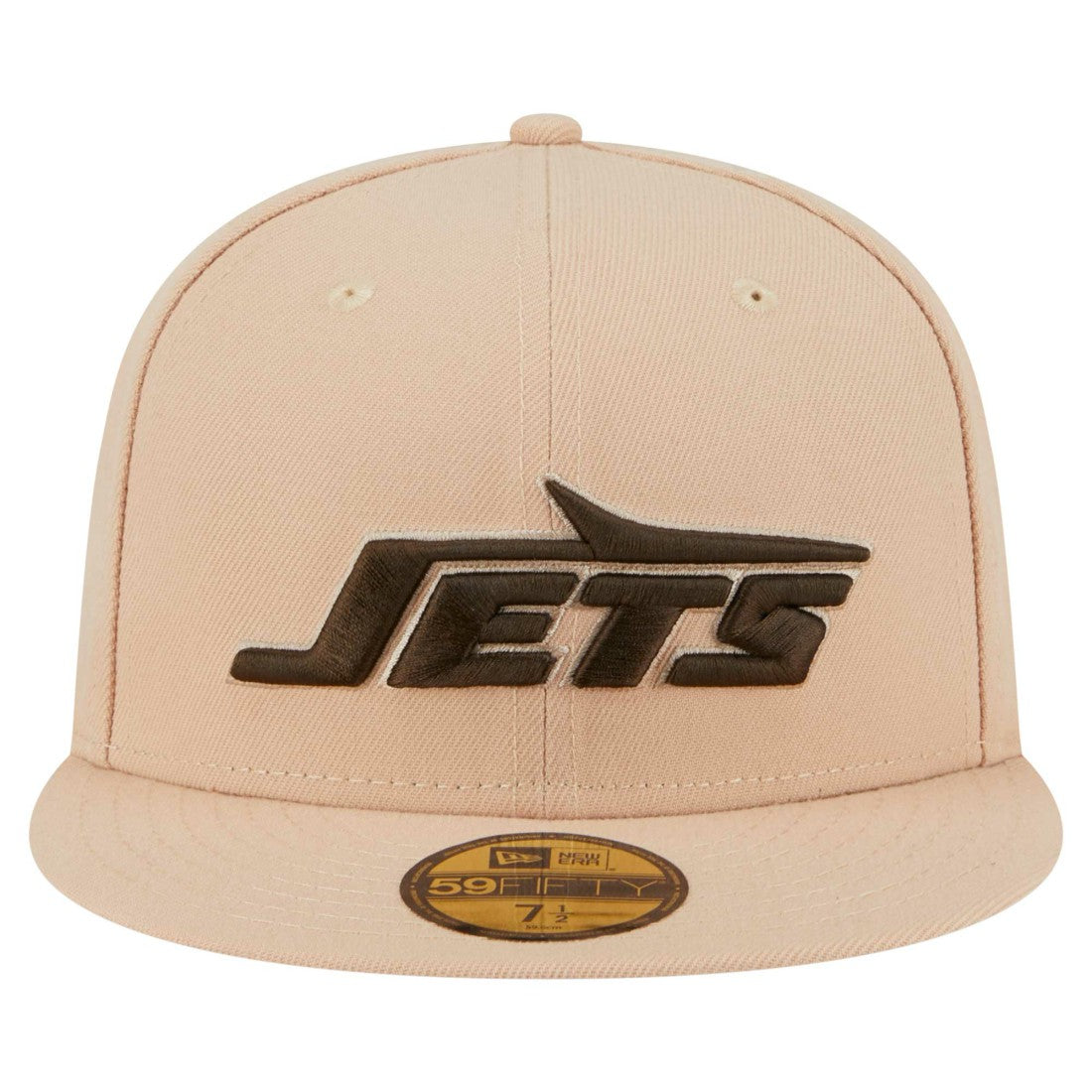 New York Jets New Era Candied Pecan 59FIFTY Fitted Hat Tan | NFL