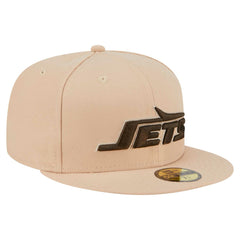 New York Jets New Era Candied Pecan 59FIFTY Fitted Hat Tan | NFL