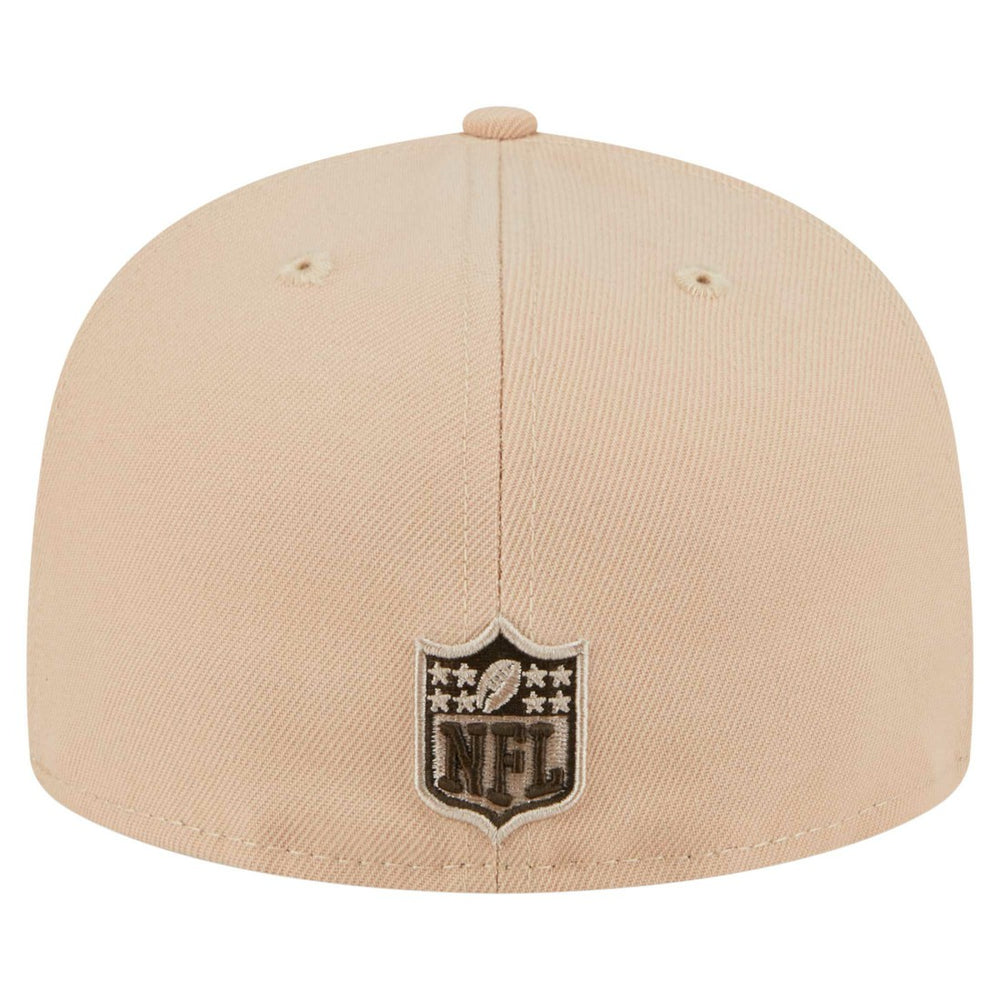 New York Jets New Era Candied Pecan 59FIFTY Fitted Hat Tan | NFL