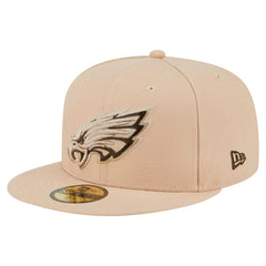 Philadelphia Eagles New Era Candied Pecan 59FIFTY Fitted Hat Tan | NFL