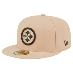 Pittsburgh Steelers New Era Candied Pecan 59FIFTY Fitted Hat Tan | NFL
