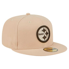 Pittsburgh Steelers New Era Candied Pecan 59FIFTY Fitted Hat Tan | NFL