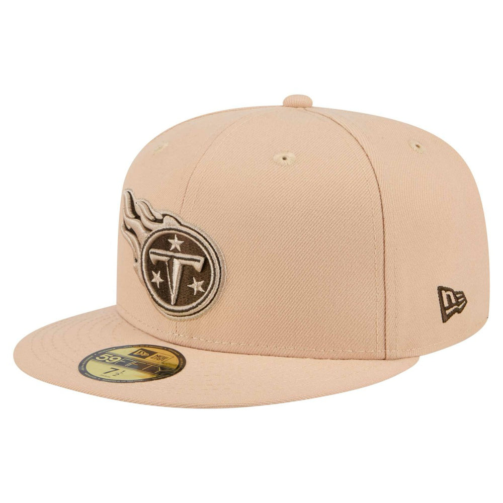 Tennessee Titans New Era Candied Pecan 59FIFTY Fitted Hat Tan | NFL