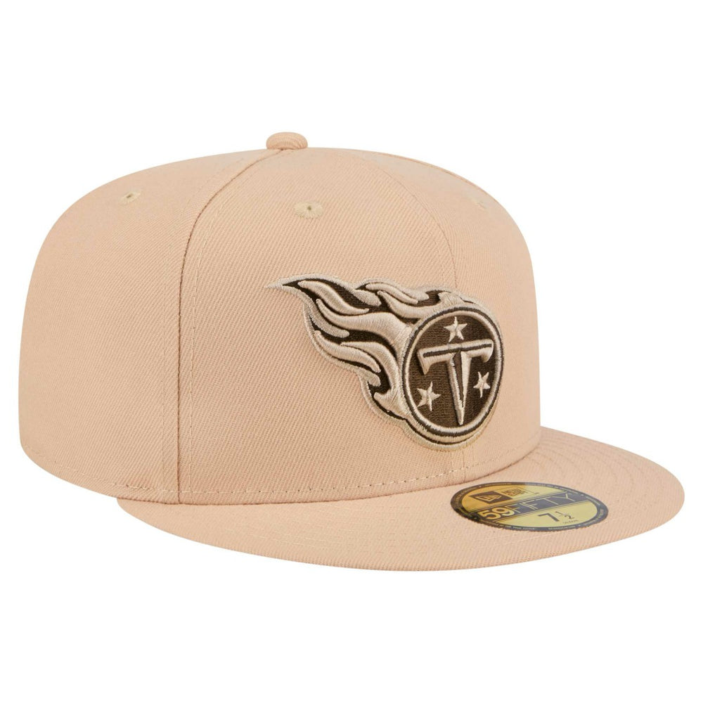 Tennessee Titans New Era Candied Pecan 59FIFTY Fitted Hat Tan | NFL