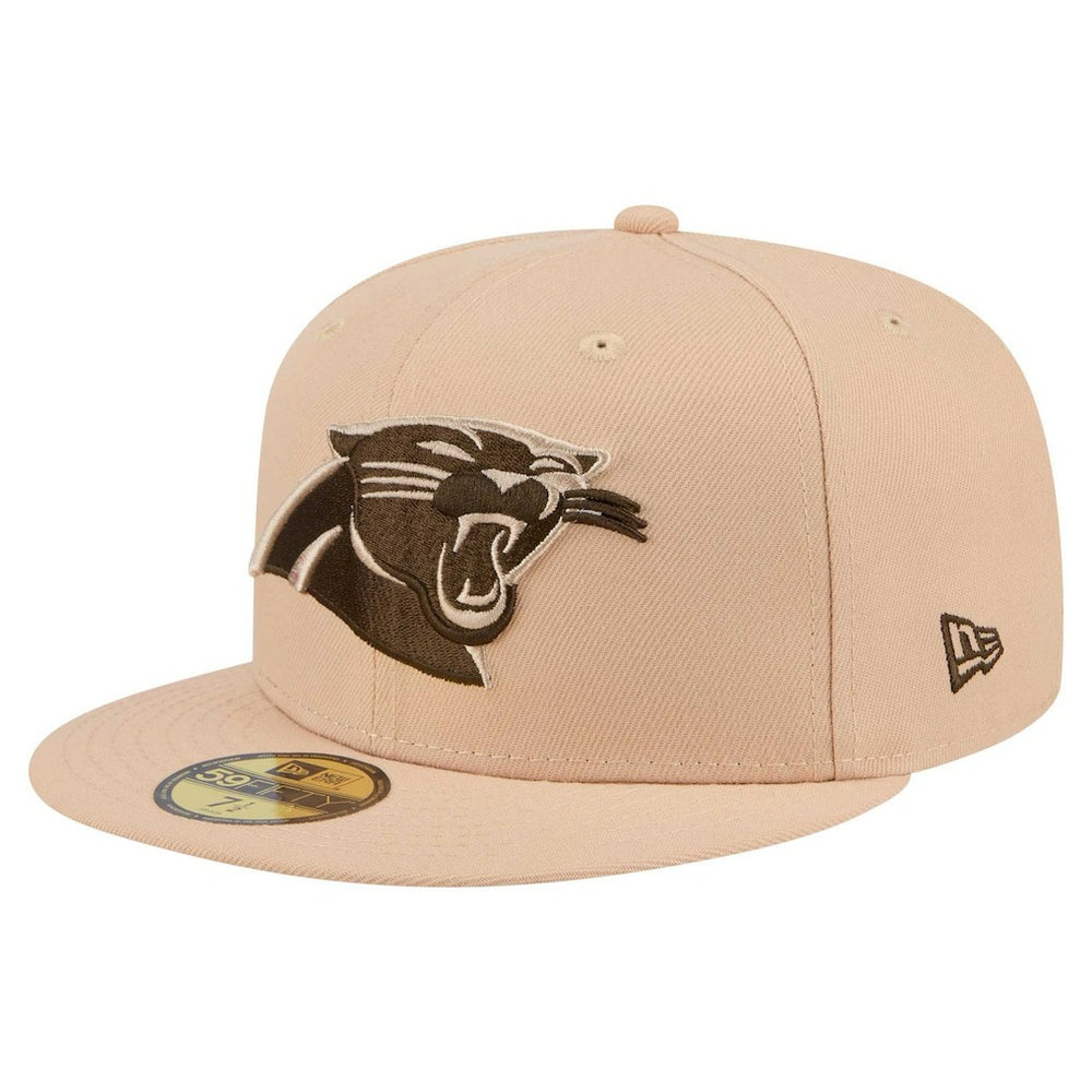 Carolina Panthers New Era Candied Pecan 59FIFTY Fitted Hat Tan | NFL