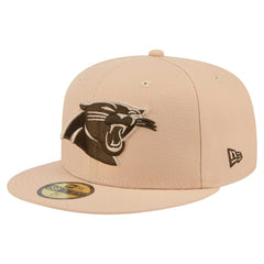 Carolina Panthers New Era Candied Pecan 59FIFTY Fitted Hat Tan | NFL