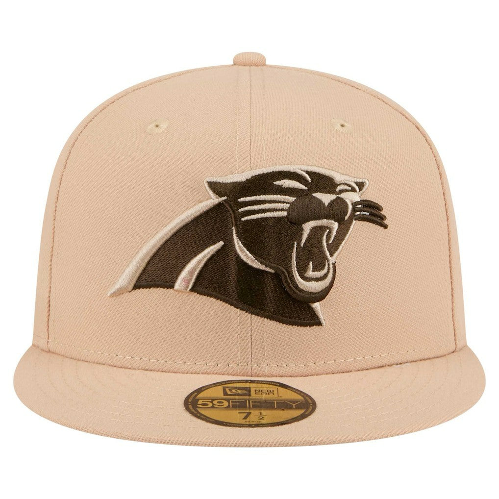 Carolina Panthers New Era Candied Pecan 59FIFTY Fitted Hat Tan | NFL