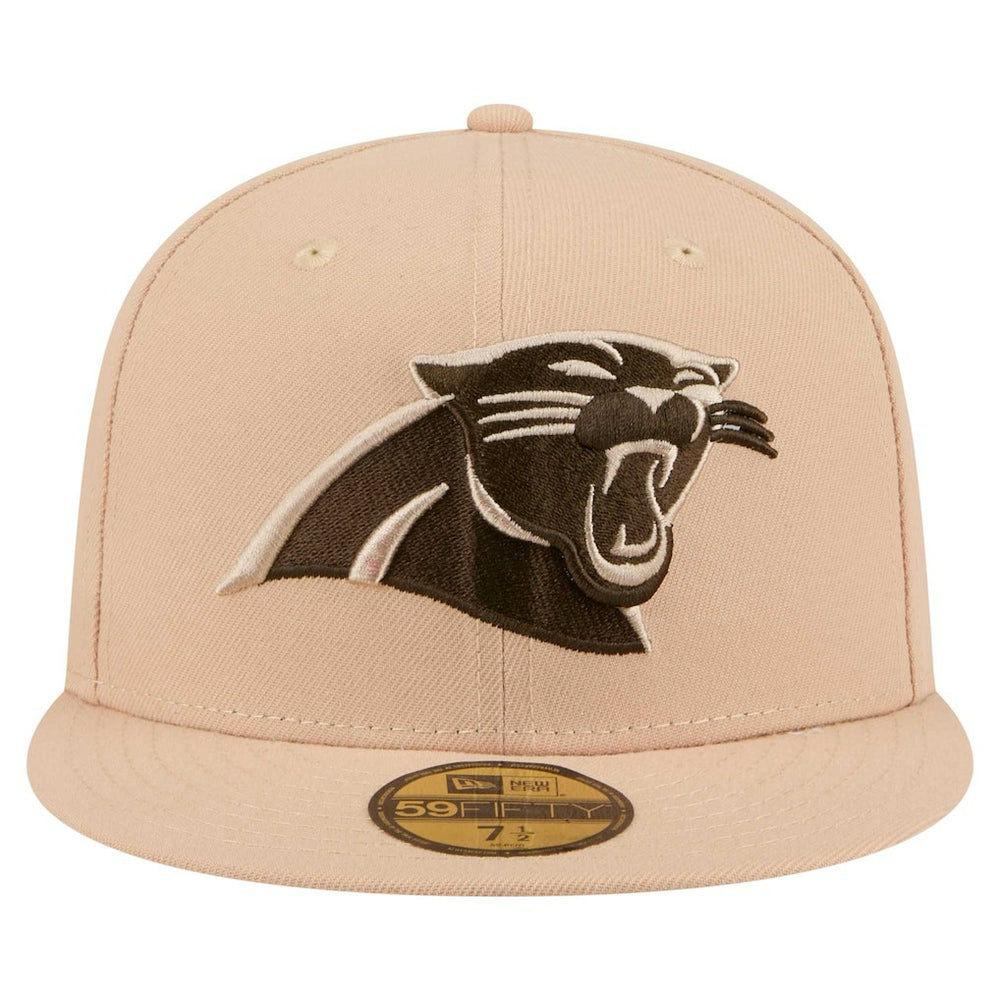Carolina Panthers New Era Candied Pecan 59FIFTY Fitted Hat Tan | NFL