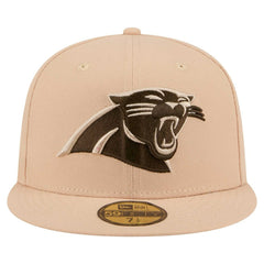 Carolina Panthers New Era Candied Pecan 59FIFTY Fitted Hat Tan | NFL