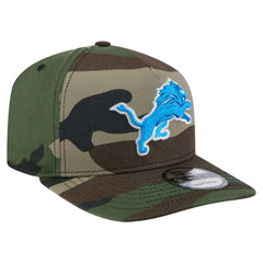 Detroit Lions New Era Woodsy 9FIFTY Snapback Hat Camo | NFL