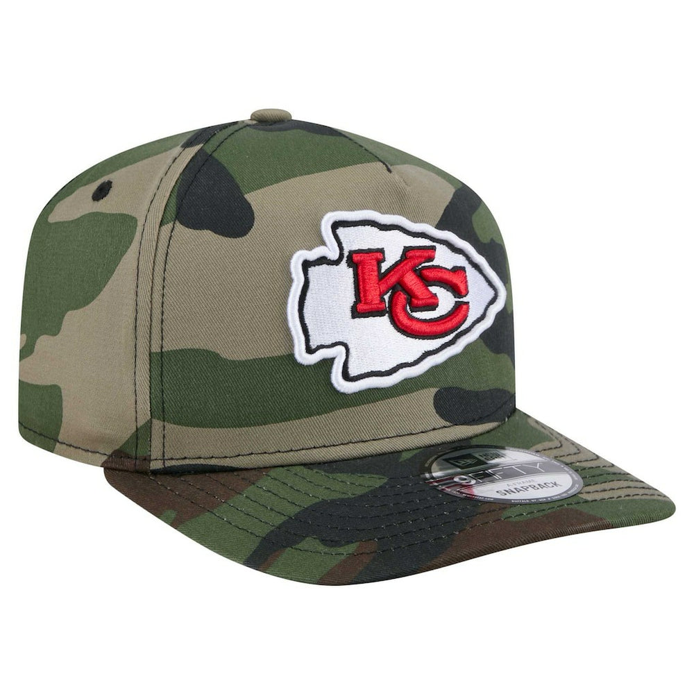 Kansas City Chiefs New Era Woodsy 9FIFTY Snapback Hat Camo | NFL