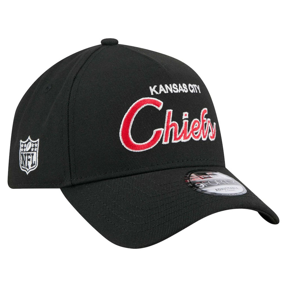 Kansas City Chiefs New Era Smith 9FORTY Adjustable hat Black | NFL