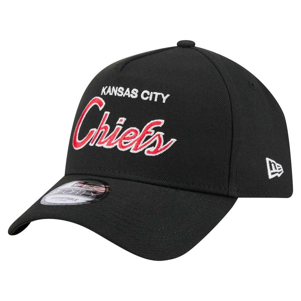Kansas City Chiefs New Era Smith 9FORTY Adjustable hat Black | NFL